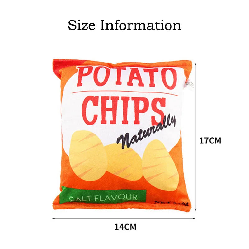 Crisps Plush Squeaky Chew Toy