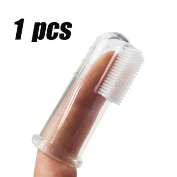 Soft pet finger toothbrush