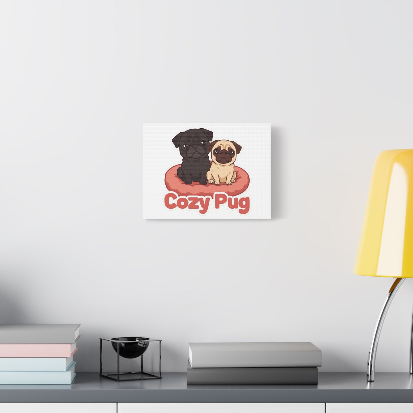 Cozy Pug Canvas Print