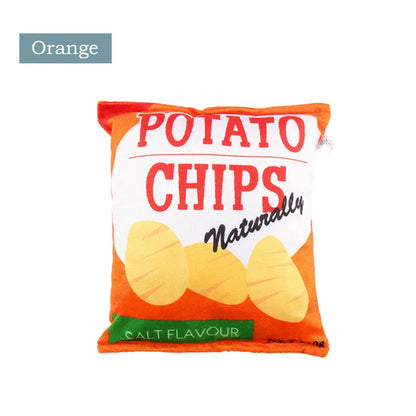 Crisps Plush Squeaky Chew Toy